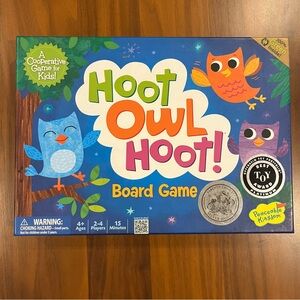 Peaceable Kingdom Hoot Owl Hoot Cooperative Color Matching Game age 4+